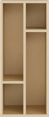 Produktbild von Forte ALICE SPRINGS Schrankeinsatz 30, modern-minimalistisch, 4 Fächer, Organisation, Holzwerkstoff, Buttergelb, 30 cm breit x 72,1 cm hoch x 34,8 cm tief