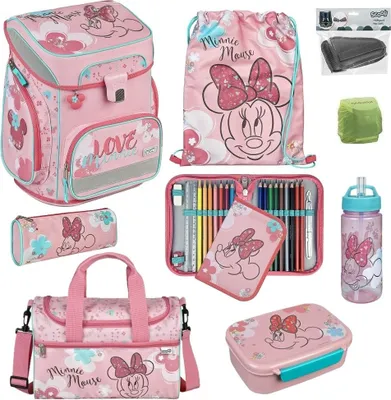 Produktbild von DISNEY MINNIE MAUS Schulranzen Scooli EasyFit 9-teiliges Set mit Sporttasche