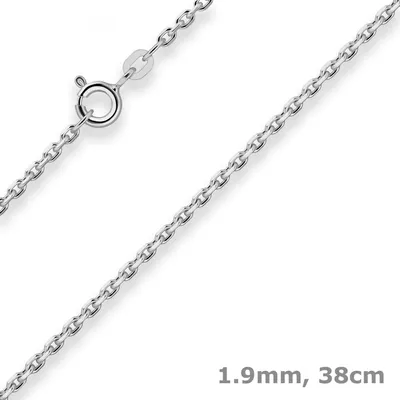1-9mm-Ankerkette-diamantiert-aus-925-Silber-rhodiniert-38cm