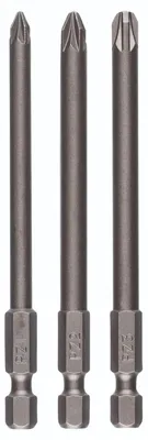 Produktbild von Schrauberklingen-Set für Pozidriv-Kreuzschlitzschrauben (PZ), 3-tlg.