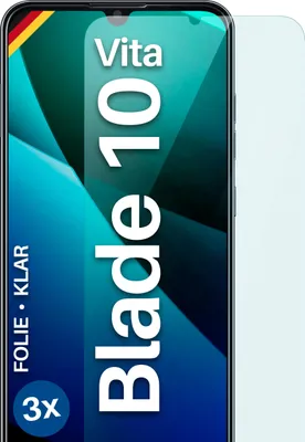 Produktbild von moex® 3x Schutzfolie kompatibel mit ZTE Blade 10 Vita - Displayschutzfolie dünn Folie, Klar