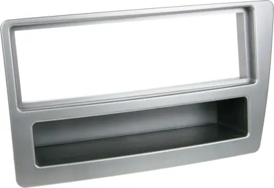 Image de Adaptateur de façade 1-DIN avec vide poche compatible avec Honda Civic 01/2004 > gris