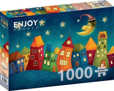 Obrázok produktu pre Puzzle 1000 Farebné domy