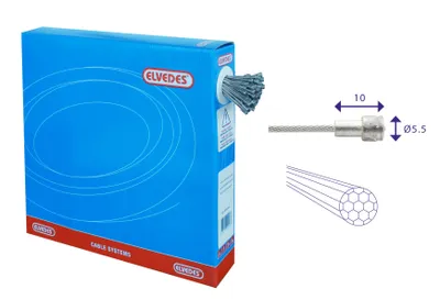 Produktbild von ELVEDES Bremsinnenzug "19 strands" Niro, Ø 1,5 mm Werkstattbox &