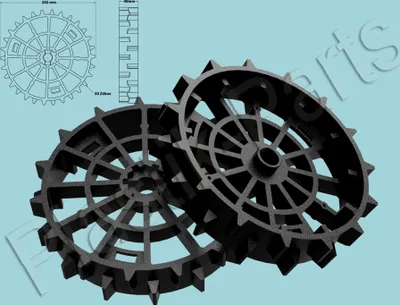 Produktbild von Antriebsräder 2er Set Offroad Profil LANDXCAPE LX 810i 812i 835 Mähroboter