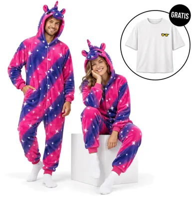 Obrázek produktu pro Onesie Kigurumi Pyžamo Pegasus Převlek Kostým M: 155 - 165cm + Oversize tričko M
