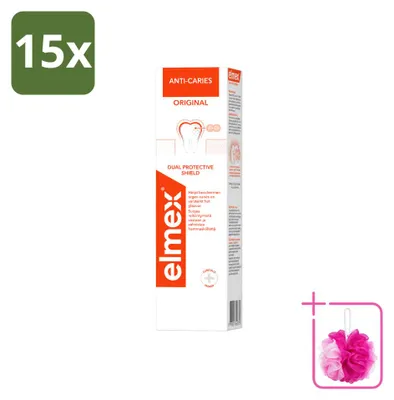 Produktbild von 15 x Elmex Anti-Cariës Original Zahnpasta - 75 ml - Sparpackung - 15 Stücke