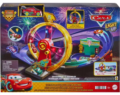Zdjęcie produktu dla Disney Pixar Cars JMT57, Zestaw pojazdów i torów, 4 lat(a), LR44, Plastik, Metal, Wielobarwny