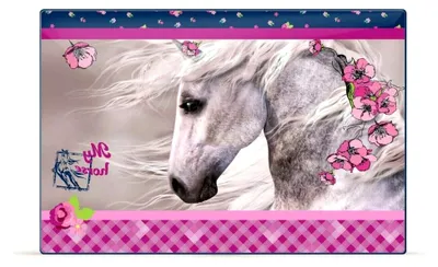 Produktbild von Einhorn Pferd Pony Schreibtischunterlage mit Einschubfach 60 x 40 cm