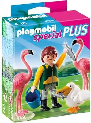 Produktbild von PLAYMOBIL 4758 Tierpfleger mit exotischen Vögeln