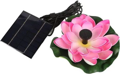 Zdjęcie produktu dla Fontanna solarna z 8 dyszami – zasilana energią słoneczną – pompa 14 W – dekoracja zewnętrzna – 157–866 cm – wodospad do ogrodu i stawu