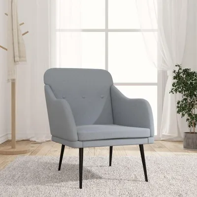 Produktbild von Sessel in Hellgrau, 63 x 76 x 80 cm, aus Stoff