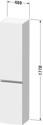 Produktbild von Duravit Sivida Hochschrank, Griffleiste chrom, Türanschlag rechts, 2 Türen, 400x374x1440mm, SV1370R10180000