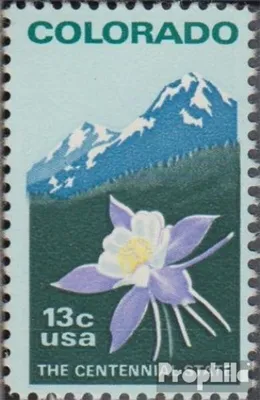 Produktbild von Briefmarken USA 1977 Mi 1299A (kompl.Ausg.) Linienzähnung postfrisch Staat Colorado