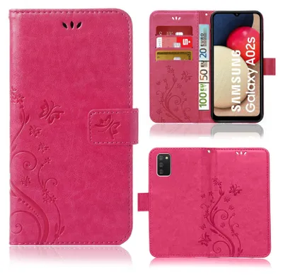 Produktbild von Samsung Galaxy A03s Bookstyle Flower Pink