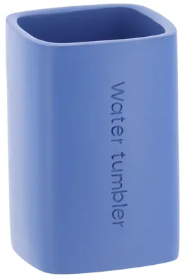 Produktbild von TENDANCE | Badbecher - Badezimmerbecher - Zahnputzbecher - blau - 250 ml - aus Polyresin - Zahnbürstenhalter - Badezimmer