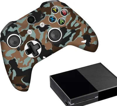 Produktbild von Hüllen & Skins für Xbox One – Performance-Gaming-Hülle – Soft Grip-Abdeckungen – Anti-Rutsch-Controller-Zubehör – Camo – Braun