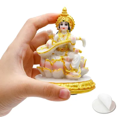 Immagine prodotto di Solidchoice - Statuetta di Saraswati per cruscotto auto