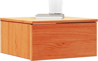 Obrázok produktu pre vidaXL Nočný stolík vosk hnedý 37 x 35 x 18,5 cm masívne borovicové drevo