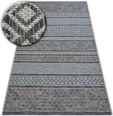 Produktbild von Teppich SISAL LOFT 21118 BOHO elfenbein/silber/grau Grau 120x170 cm