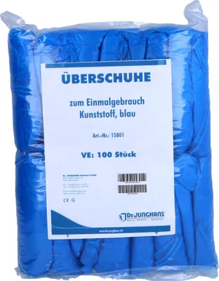 Produktbild von UEBERSCHUH EINMAL KUNSTSTOFF BLAU, 100 St