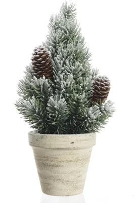 Produktbild von Minibaum Tannenbäumchen im Topf verschneit H ca. 40 cm