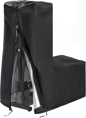 Image de Housse de protection pour tapis de course elliptique - 165 x 65 x 140 cm - Housse de protection imperméable pour tapis de course elliptique et autres équipements de fitness - Tissu Oxford 420D - Noir