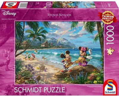Zdjęcie produktu dla Puzzle Schmidt Spiele Disney Minnie & Mickey in Hawaii, 1000 elementów, Od 12 lat, Układanka