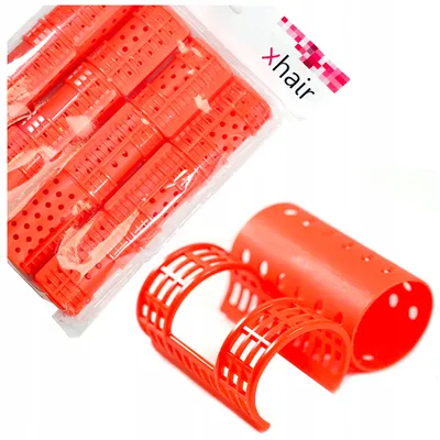 Produktbild von xhair Lockenwickler mit Kappe für Styling 38mm 12 Stück orange