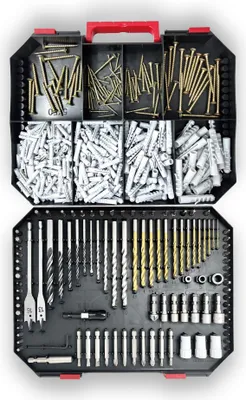 Produktbild von starQ Bohrer-Schrauben-Dübel-Koffer 600 Teilig