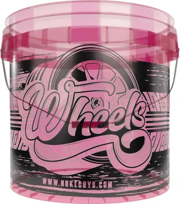 Produktbild von Nuke Guys Auto Wascheimer "Wheels" Transparent 3,5GAL - Wash Bucket Clear