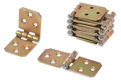 Produktbild von Aqbau® 10er Set Kistenband Scharnier 30 x 70mm aus feuerverzinkt, Schwerlastscharnier, Tischbänder, Gerollte scharniere klappbar, Möbelscharniere