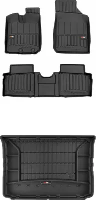 Produktbild von FROGUM 3D Gummimatten und Kofferraummatte für Dacia Spring ab 2021