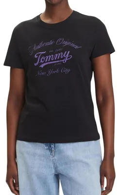 Produktbild von Tommy Jeans - T-Shirt für Damen, Regulär NA1498 (L) (Schwarz)