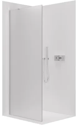 Obrázok produktu pre CERANO – Sprchový paravan Walk-in Onyx Y L/P – 8 mm – chróm, mliečne sklo – 60 x 200 cm