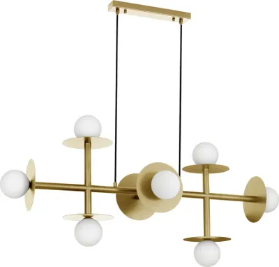 Produktbild von Nova Luce PIELO Pendelleuchte G9 8-fach Gold 109x41x135cm dimmbar 9043312
