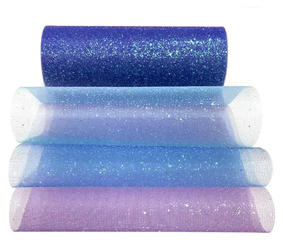 Productafbeelding van Tüllrol met Pailletten 15 cm x 9 m voor Decoratie en Creatieve Projecten