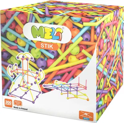 Productafbeelding van Klocki Meli Stik 300 onderdelen - constructieblokjes, geschikt voor kinderen vanaf 3 jaar
