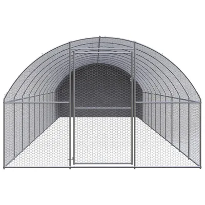 Immagine prodotto di vidaXL Pollaio da esterno 3x12x2 m Acciaio zincato