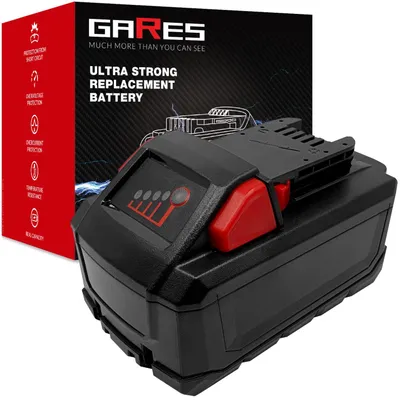 Produktbild von Gares Akkupack zum Zellentausch für Milwaukee M18 HB8 | 18 V 8 Ah Li-Ion | Ersatz-Zellenpack für Werkzeugakkus | Profi-Qualität Gares®