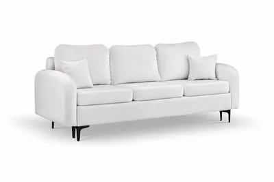 Produktbild von ANMIL Sofa VENTO 228 x 96 x 94 cm mit Schlaffunktion 3-Sitzer Schlafsofa in Weiß Magic Velvet