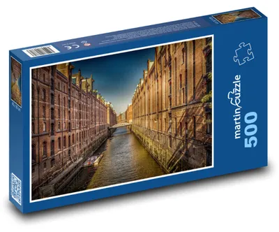 Obrázek produktu pro Puzzle 500 Speicherstadt - Hamburg, Německo - martinpuzzle
