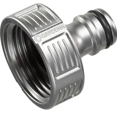 Produktbild von Premium Hahnverbinder 33,3mm (G 1") (silber, 33,3mm (G 1"))