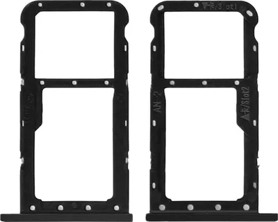Image de 2x Porte-carte nano sim, support micro SD Pièce de rechange pour Huawei P20 Lite Noir
