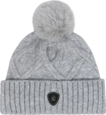 Produktbild von Cavallo Mütze RIA Strick mit Bommel grey melange Sportswear HW 25, Größe:Stück