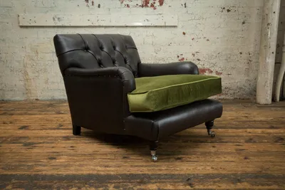 Produktbild von Design Sofa Sessel Couch Polster Luxus 1 Sitzer Chesterfield Samt Sofas