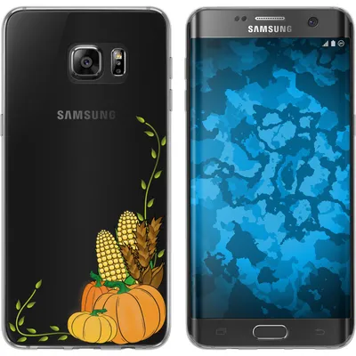 Produktbild von PhoneNatic Case kompatibel mit Samsung Galaxy S7 Edge Silikon-Hülle Herbst Erntedankfest/Thanksgiving M5