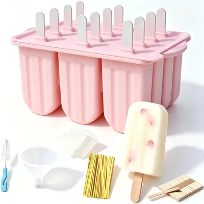 Obrázok produktu pre Silikónové formy na ľadové kocky - 12 opakovateľne použiteľných foriem na zmrzlinu - bez BPA