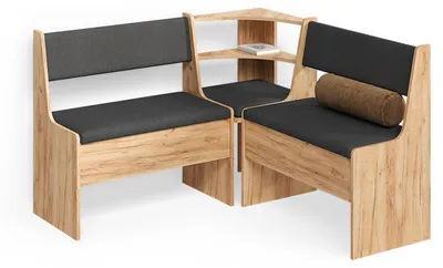 Immagine prodotto di Panca ad angolo Livinity Tiberio Rovere dorato 120 x 120 cm, Model 58919