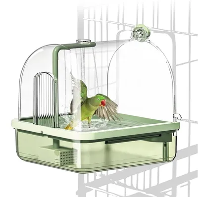 Automatisches Vogelbad für Käfig, Wellensittich, mit Pumpe